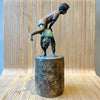 'Leapfrog' David Bromley. Cast Bronze Mini Maquette with base. Edition of 35. 27cm height