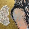 Rosie, David Bromley, acrylic on canvas with gold gilding, 100cm x 150cm