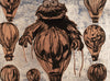 25. 'Cookie Monster Balloon' Sesame Street x Bromley, Glazed Japanese linen, 97 x 130cm