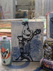 44. 'Bert IV' Sesame Street x Bromley, Acrylic on canvas with a varnish wash in timber frame. 33 x 24cm