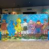 1. 'In Your Neighbourhood' David Bromley. Acrylic on canvas. 160 x 280cm