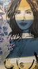 'Helen' David Bromley. Acrylic on canvas with silver leaf gilding. 150cm x 120cm.