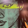 'Sabrina' David Bromley, Acrylic on Canvas with gold leaf gilding, 150cm x 120cm