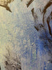 'Jade' David Bromley, Acrylic on canvas with silver leaf gilding, 150cm x 120cm