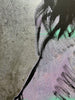 'Helen' David Bromley. Acrylic on canvas with silver leaf gilding. 120cm x 90cm.