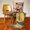 'Sundays' Linen Cushion by Bromley Studio. 60 x 60cm
