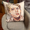 'Sundays' Linen Cushion by Bromley Studio. 60 x 60cm