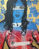 'Alexis' David Bromley, Acrylic on Canvas with gold leaf gilding, 150 x 120cm