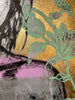 'Belinda' David Bromley, Acrylic on Canvas with gold leaf gilding, 150cm x 120cm