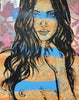 'Pania Rose' David Bromley, Acrylic on canvas with silver leaf gilding, 150cm x 120cm