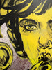 'Bubble Boy' David Bromley, Acrylic on canvas with silver leaf gilding, 150cm x 120cm