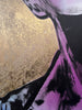 'Smoking Boy' David Bromley, Acrylic on canvas with gold leaf gilding, 150cm x 120cm