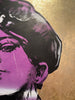 'Smoking Boy' David Bromley, Acrylic on canvas with gold leaf gilding, 150cm x 120cm