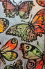 'Autumn Butterflies' David Bromley, Acrylic on Canvas with silver leaf gilding, 90cm x 60cm