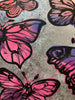 'Vibrant Sunset' David Bromley, Acrylic on Canvas with Silver leaf gilding, 90cm x 60cm