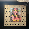 'Rosie' David Bromley, Acrylic on Canvas with silver leaf gilding, 150cm x 120cm,