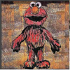 'ELMO' VELVET SQ CUSHION  DAVID BROMLEY 60 x 60cm
