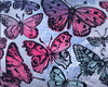 42. PRE-ORDER 'Hot Pink Butterflies' David Bromley. High pigment print. Edition of 60.