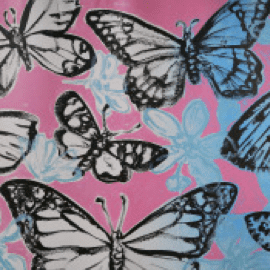 Butterflies on Pink
