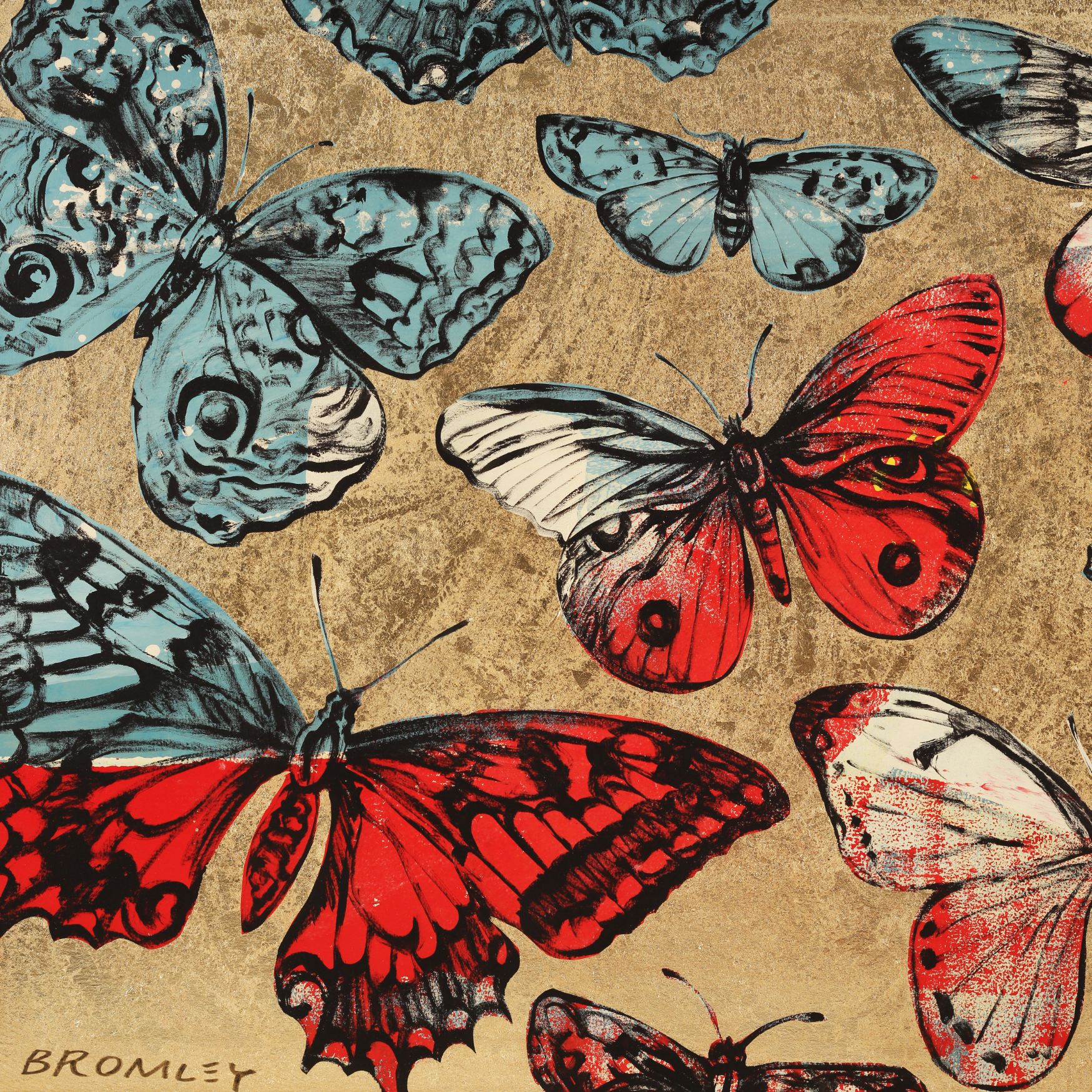 ‘Gold Butterflies’ David Bromley. High Pigment Print