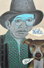 ‘How do dogs like to be talked to?’ Gorè. Acrylic on timber. 180 x 120cm.