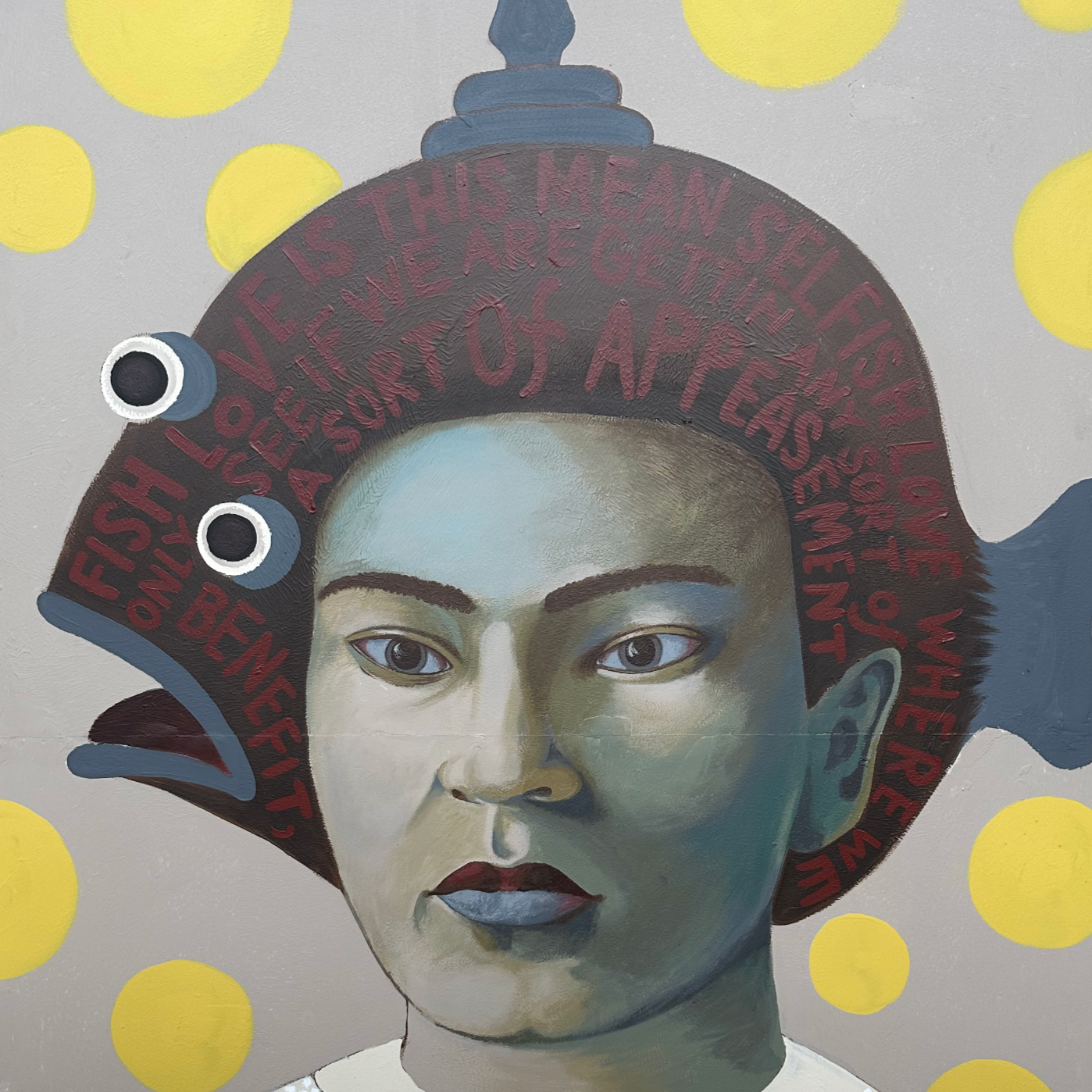 ‘Selfish’ Gorè. Acrylic on timber. 180 x 120cm.