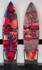 1. 'The Needle Deviates' David Bromley custom surfboard 180cm