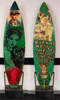 6. 'Even As We Stray' David Bromley customised surfboard.  185cm