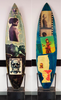 16. 'What the f**k does it have to do with me' David Bromley customised surfboard 187cm
