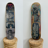 1. '50 Lanes' David Bromley customised skateboard deck. 80 x 20cm
