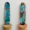 4. 'Been A Long Time' David Bromley customised skate board deck. 79 x 20cm