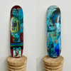 7. 'Odd Couple' David Bromley customised skateboard deck. 81 x 20cm