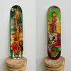 9. 'Slow Ride' David Bromley customised skate board deck. 79 x 19cm