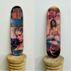 10. 'Panther' David Bromley customised skate board deck. 79 x 20cm