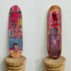 11. 'Roller Dog' David Bromley customised skateboard deck. 79 x 20cm