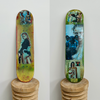 12. 'Barbarella' David Bromley customised skateboard deck. 79 x 20cm