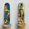13. 'My Tribe' David Bromley customised skateboard deck. 81 x 21cm