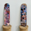 14. 'My Crew' David Bromley customised skateboard deck. 78 x 20cm