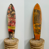 16. 'Vibrations' David Bromley customised skateboard deck. 79 x 20cm