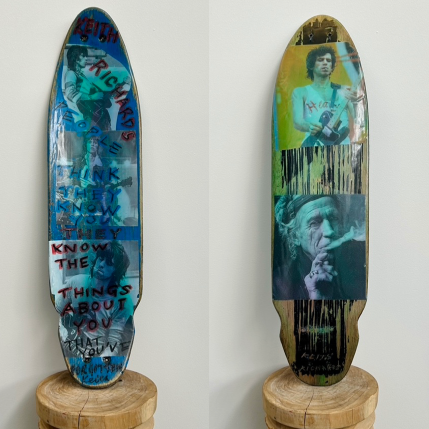 23. 'Keith' David Bromley customised skateboard deck
