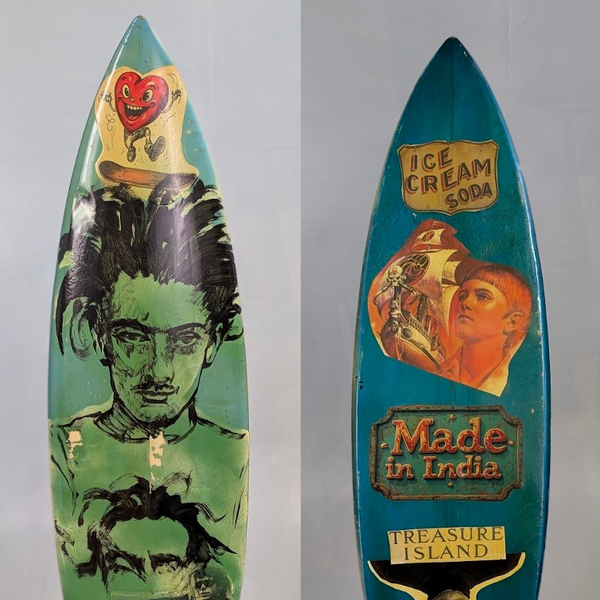 41. 'Treasure Island' David Bromley customised surfboard