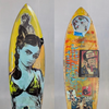 42. 'A Liability' David Bromley customised surfboard