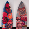 1. 'The Needle Deviates' David Bromley custom surfboard 180cm