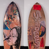 2. 'Surfology' David Bromley customised surfboard. 185cm