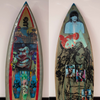 4. 'Iggy Sailor' David Bromley customised surfboard. 180cm