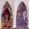 12. 'Success or Failure' David Bromley customised surfboard 195cm
