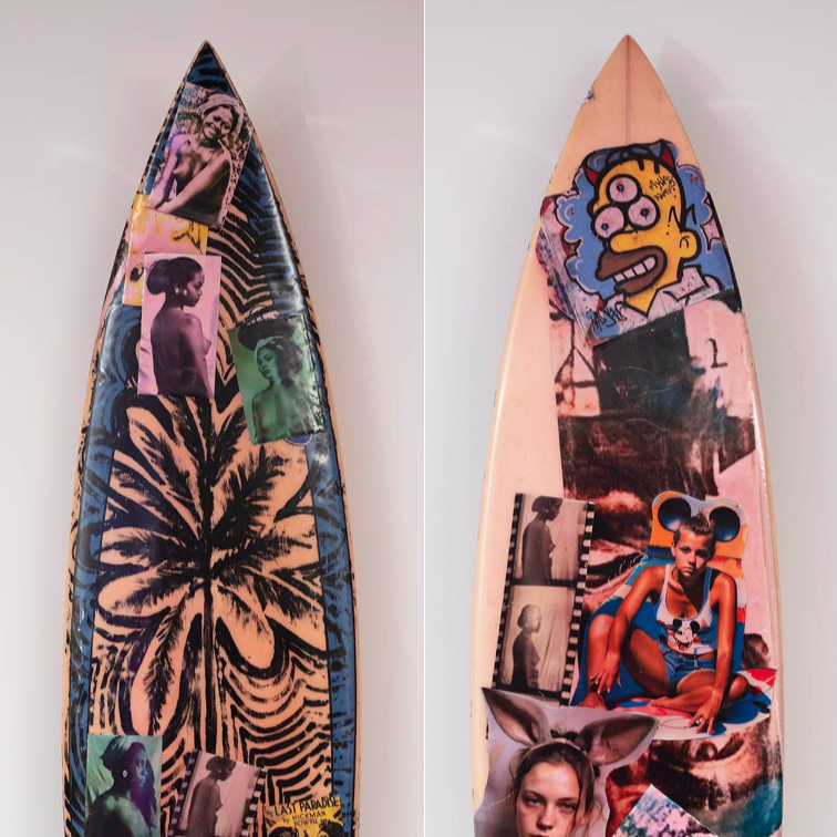 13. 'Island Girl' David Bromley customised surfboard. 203cm
