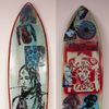 19. 'Prodigy' David Bromley customised surfboard 210cm