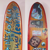 24.'I didn't think I told you I was leaving' David Bromley customised surfboard. 245cm