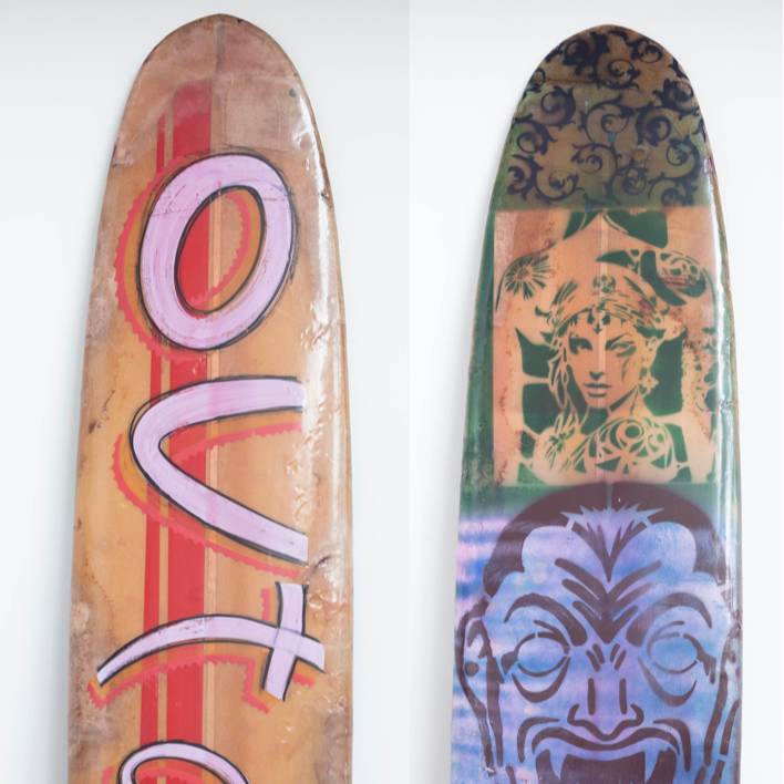 30. 'Out of Doors' David Bromley customised surfboard